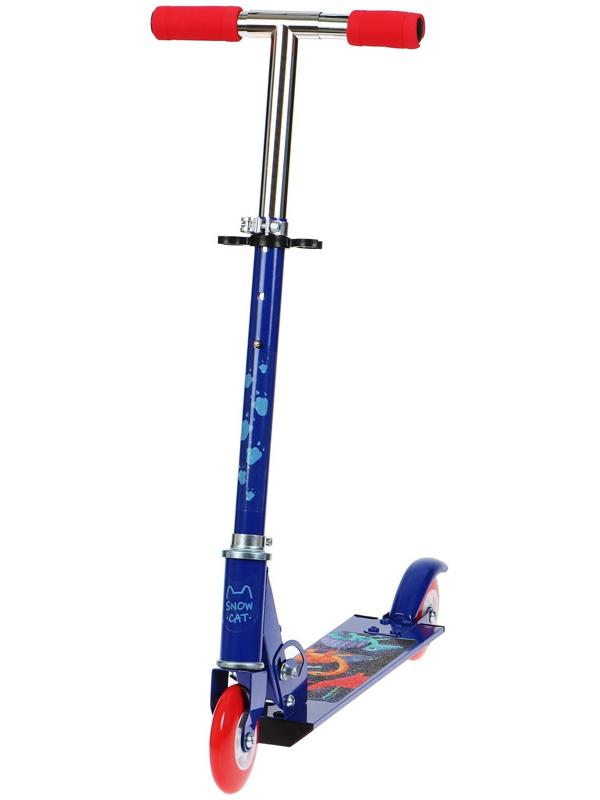 Самокат-снегокат 2 в 1 Snow Cat, колёса 100 мм