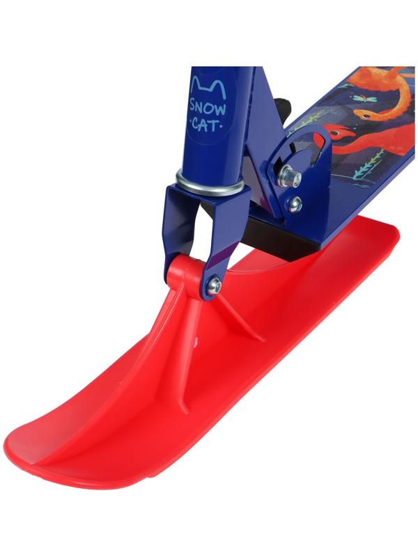 Самокат-снегокат 2 в 1 Snow Cat, колёса 100 мм