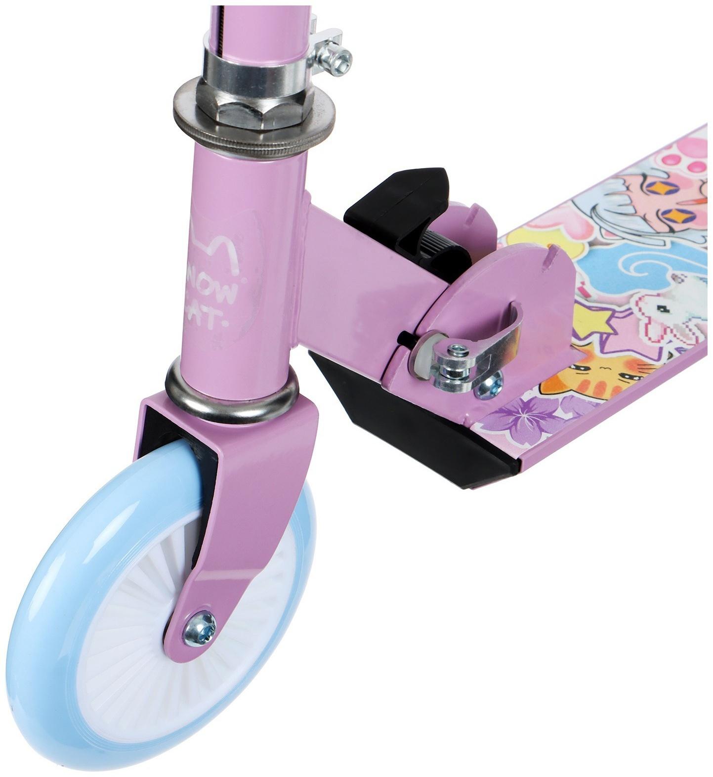 Самокат-снегокат 2 в 1 Snow Cat, колёса 120 мм