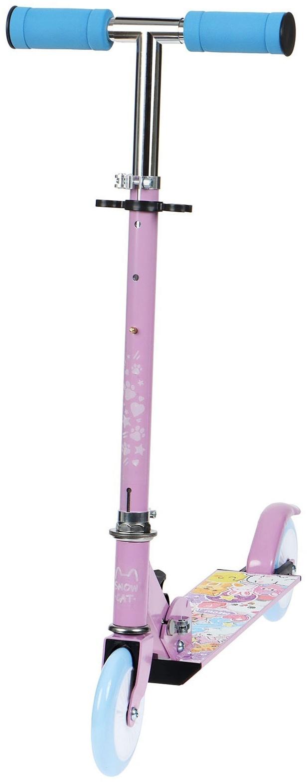 Самокат-снегокат 2 в 1 Snow Cat, колёса 120 мм