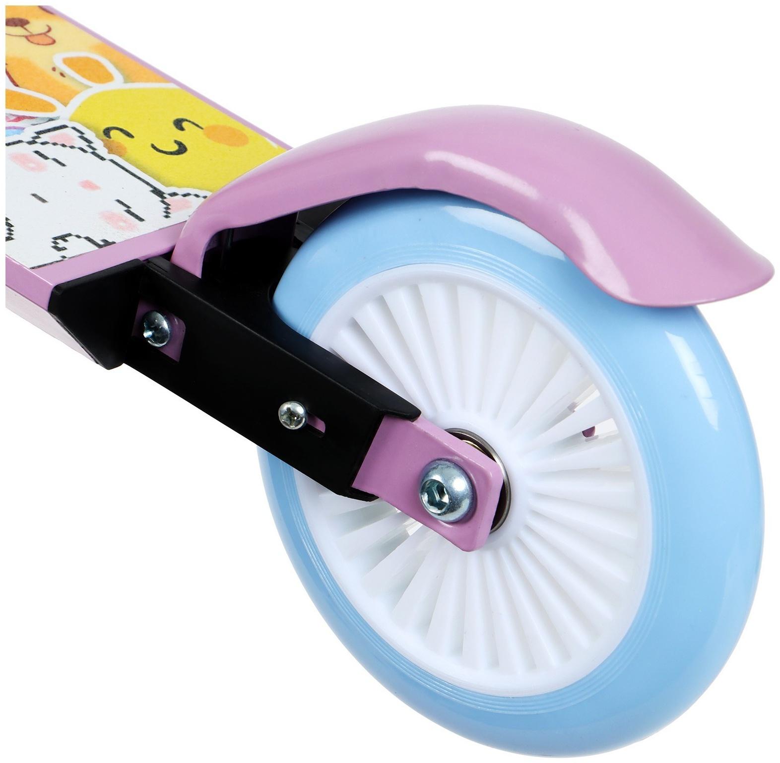 Самокат-снегокат 2 в 1 Snow Cat, колёса 120 мм