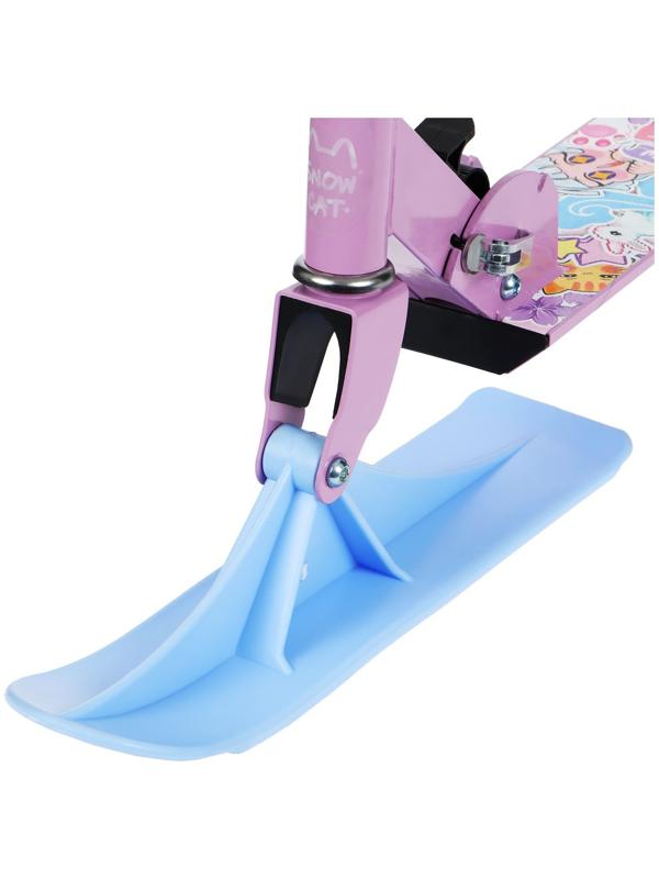 Самокат-снегокат 2 в 1 Snow Cat, колёса 120 мм