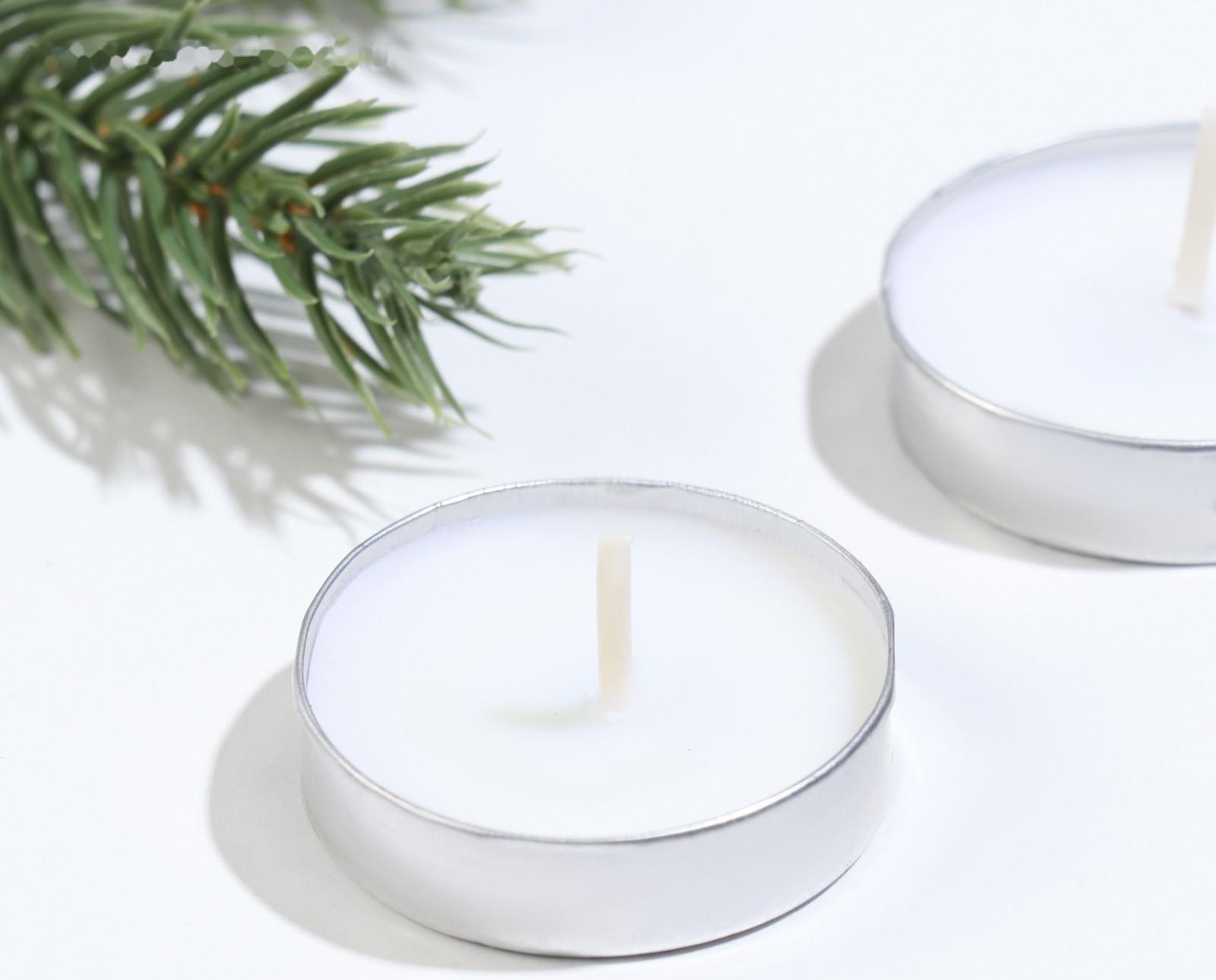 Набор свечей чайных ароматических, 6 шт, ваниль, Новый год