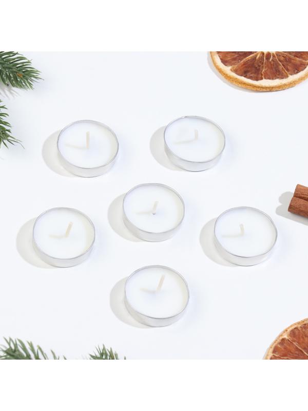 Набор свечей чайных ароматических, 6 шт, ваниль