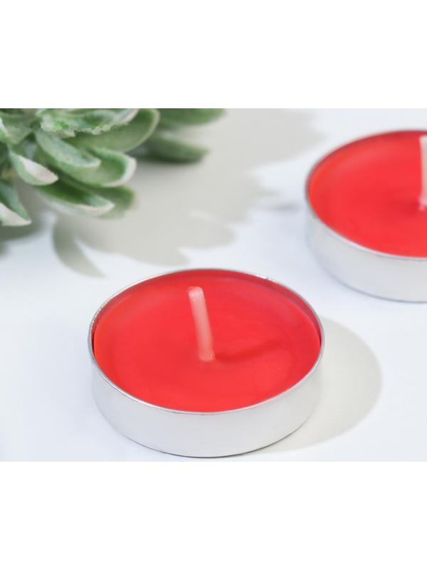 Набор свечей чайных ароматических, 6 шт, клубника, 8 марта