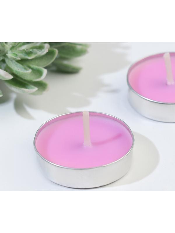 Набор свечей чайных ароматических, 6 шт, роза, 8 марта