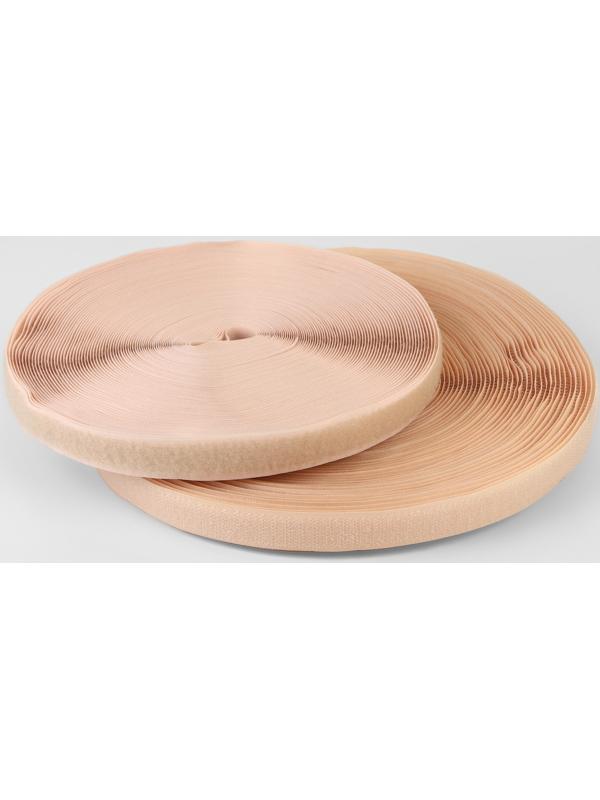 Липучка, 20 мм × 25 ± 1 м, цвет бежевый