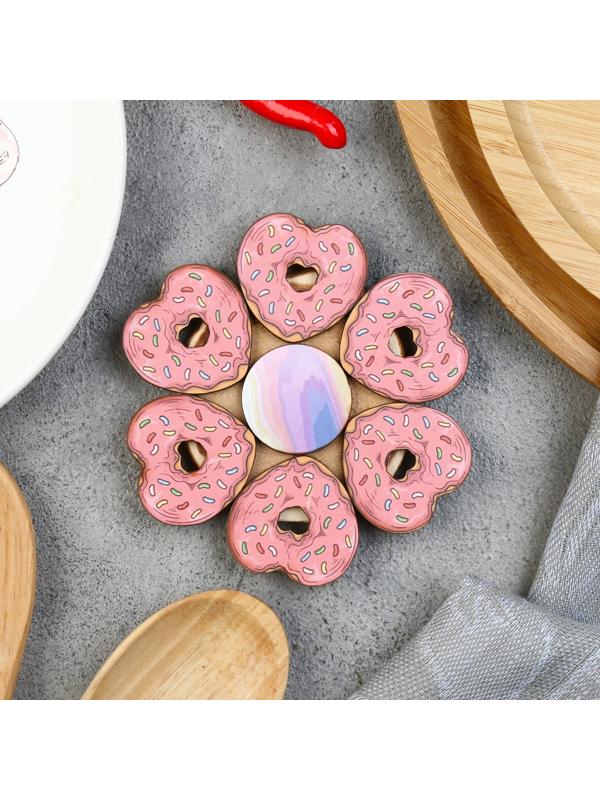 Подставка под горячее «Пончик», 12 см, можжевельник