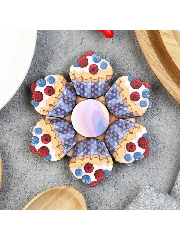 Подставка под горячее «Кекс», 12 см, можжевельник