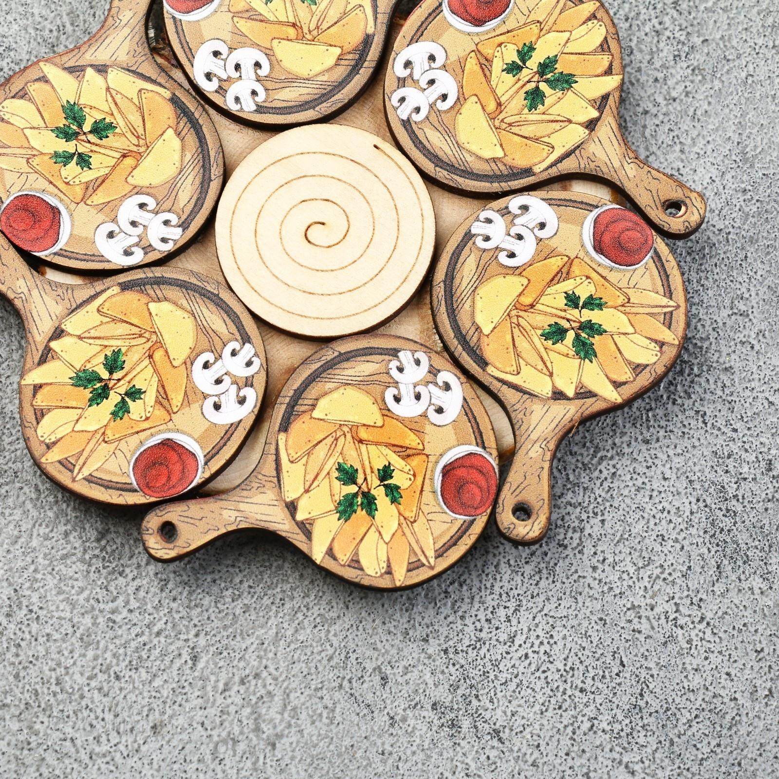 Подставка под горячее «Сковородка», 12 см, можжевельник