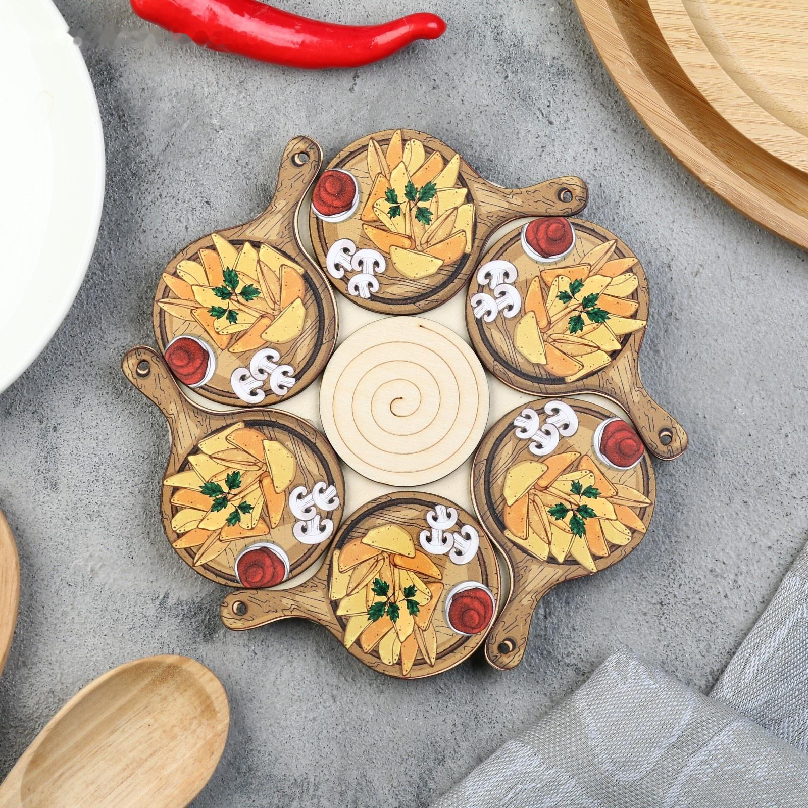 Подставка под горячее «Сковородка», 20 см, можжевельник