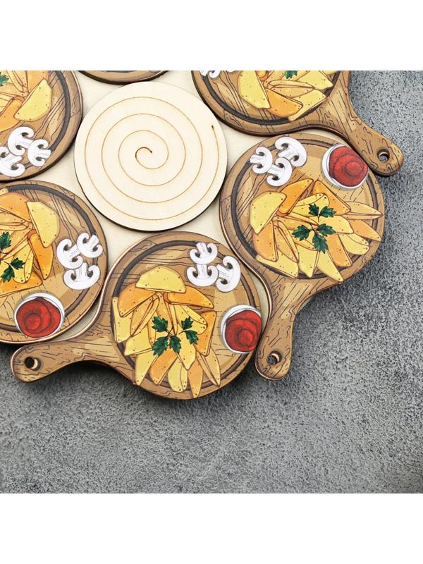 Подставка под горячее «Сковородка», 20 см, можжевельник