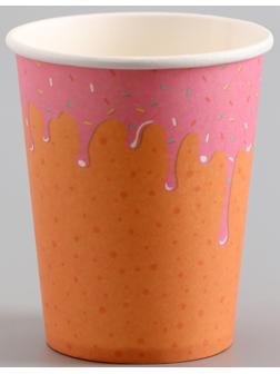 Стаканы бумажные «Пончик», 6 шт.