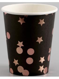 Стаканы бумажные «Розовые звёзды», 6 шт.
