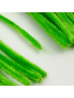 Проволока с ворсом для поделок и декорирования, набор 50 шт., цвет зелёный