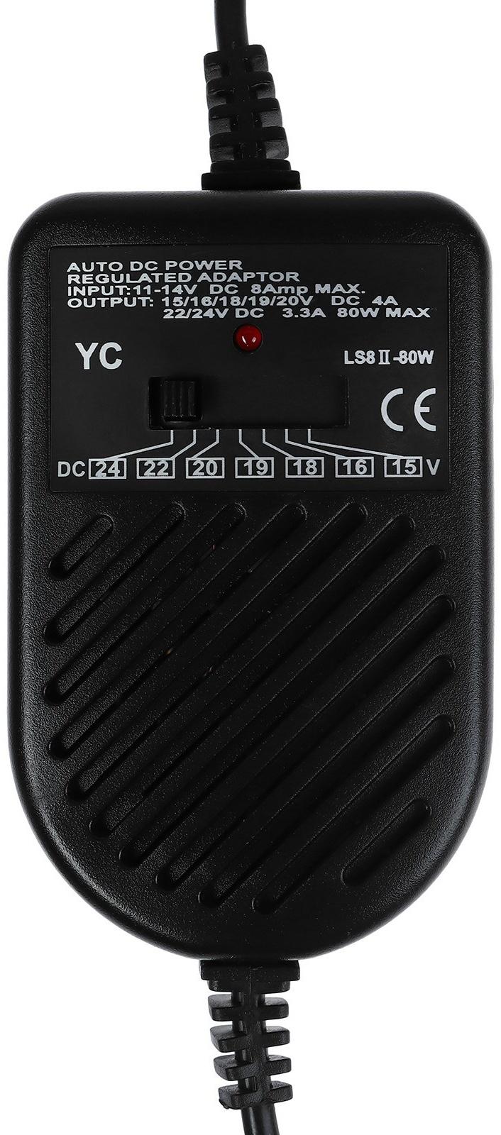 Адаптер питания 12 В, в прикуриватель, 8 переходников