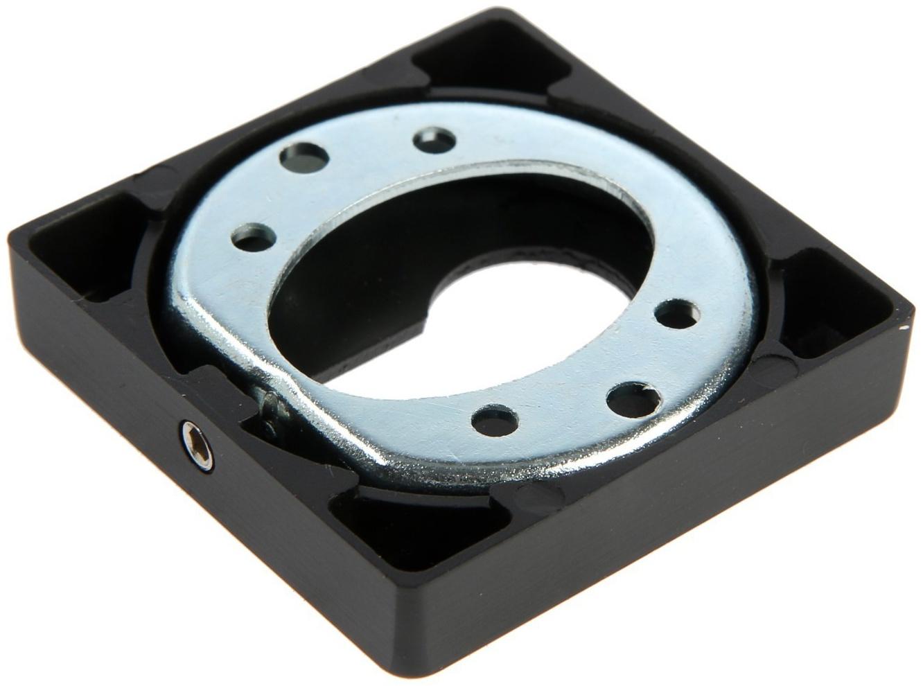 Накладка на цилиндровый механизм CAPPIO, квадратная, цвет черный