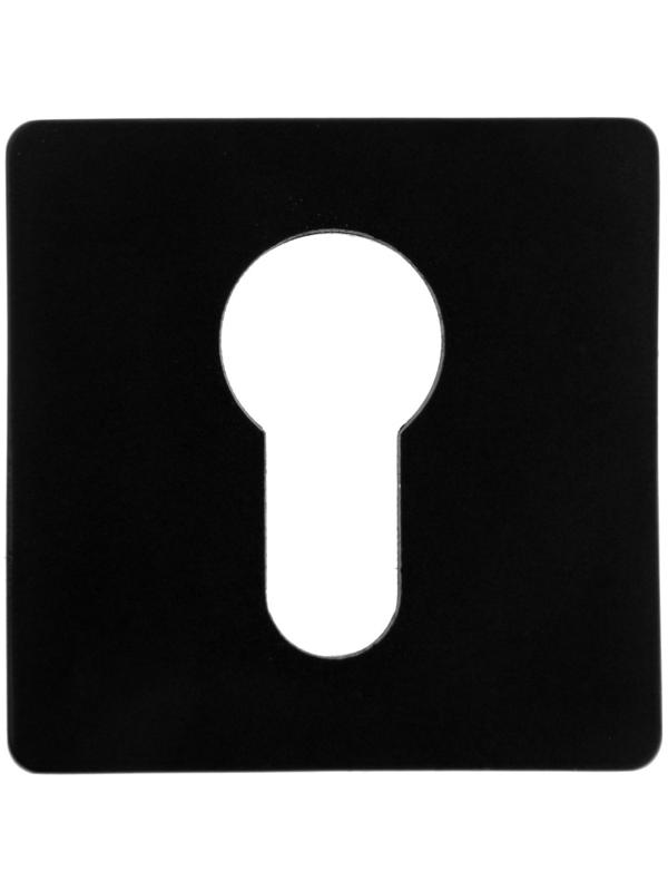 Накладка на цилиндровый механизм CAPPIO, квадратная, цвет черный