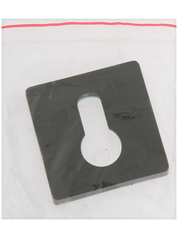 Накладка на цилиндровый механизм CAPPIO, квадратная, цвет черный