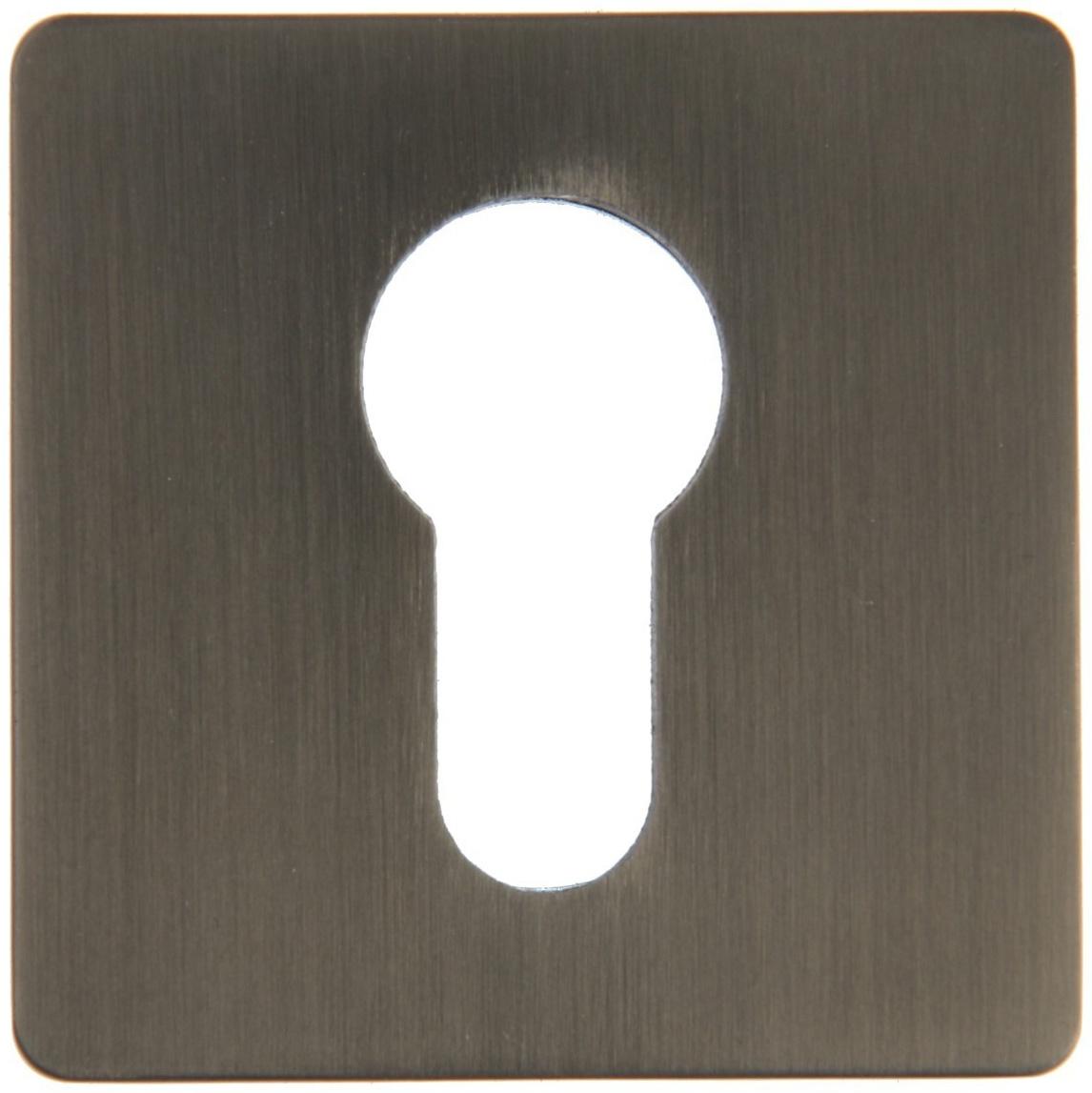 Накладка на цилиндровый механизм CAPPIO, квадратная, цвет графит