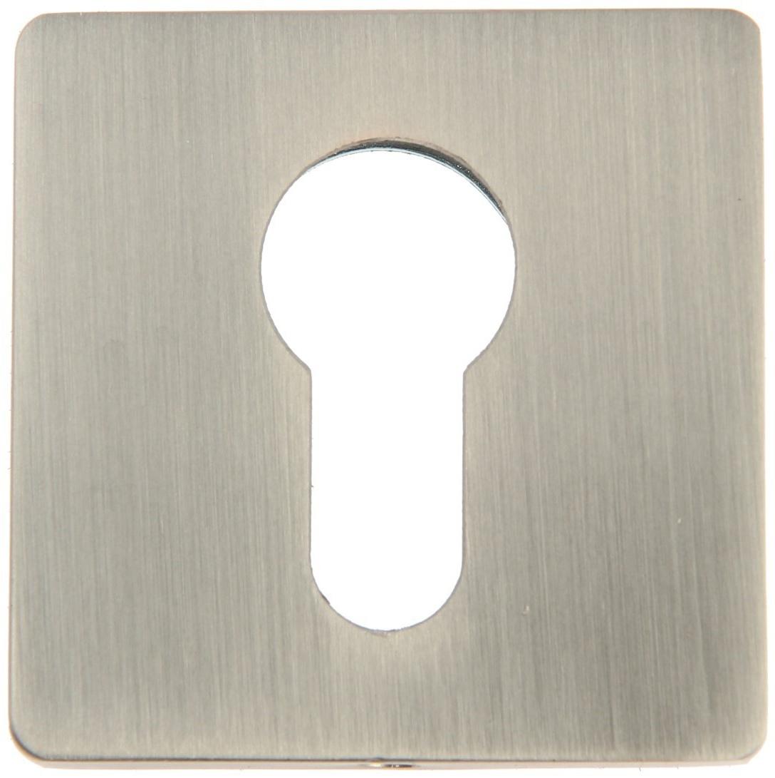 Накладка на цилиндровый механизм CAPPIO, квадратная, цвет сатиновый никель