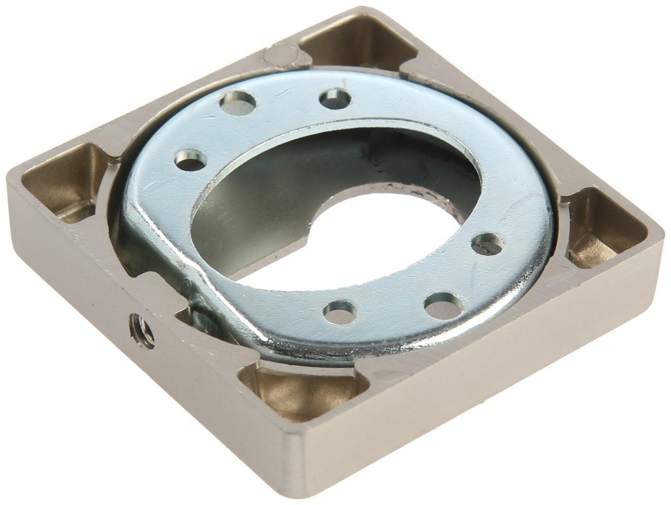 Накладка на цилиндровый механизм CAPPIO, квадратная, цвет сатиновый никель