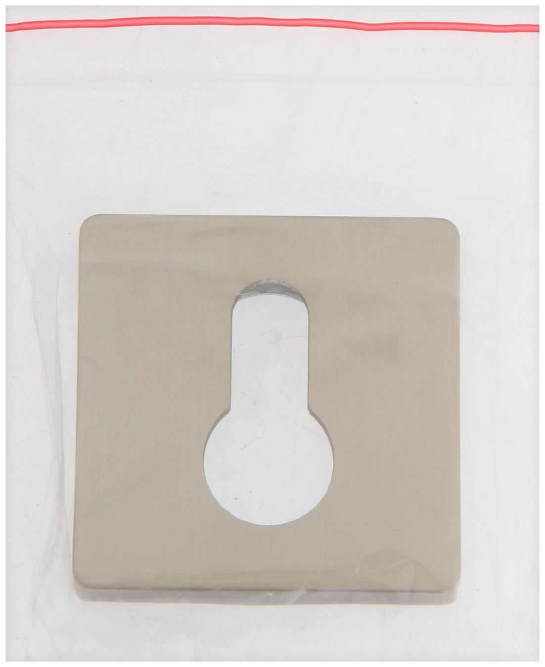 Накладка на цилиндровый механизм CAPPIO, квадратная, цвет сатиновый никель