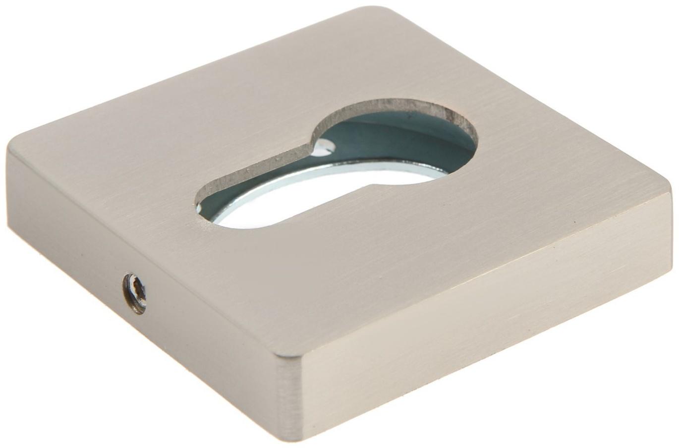 Накладка на цилиндровый механизм CAPPIO, квадратная, цвет сатиновый никель
