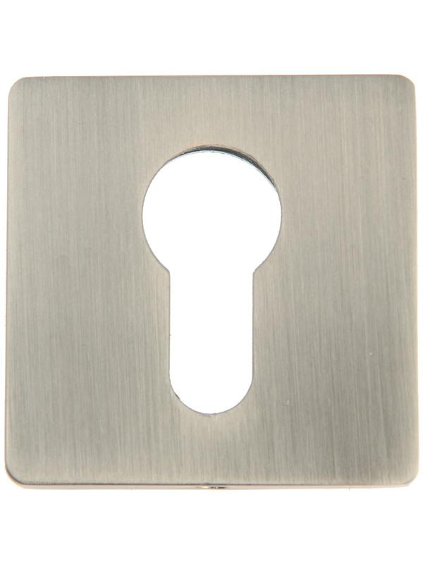 Накладка на цилиндровый механизм CAPPIO, квадратная, цвет сатиновый никель