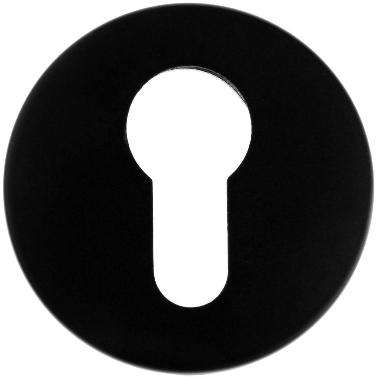 Накладка на цилиндровый механизм CAPPIO, круглая, цвет черный