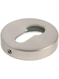 Накладка на цилиндровый механизм CAPPIO, круглая, цвет сатиновый никель
