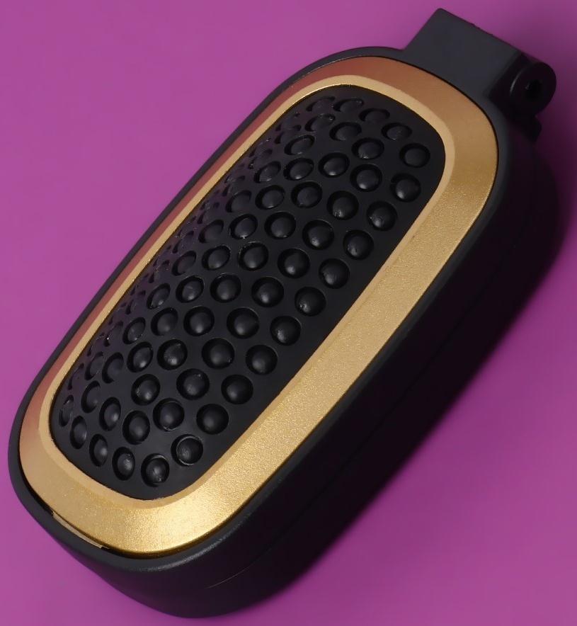 Расчёска массажная, складная, зеркалом, 9,5 × 5,5 см, цвет чёрный