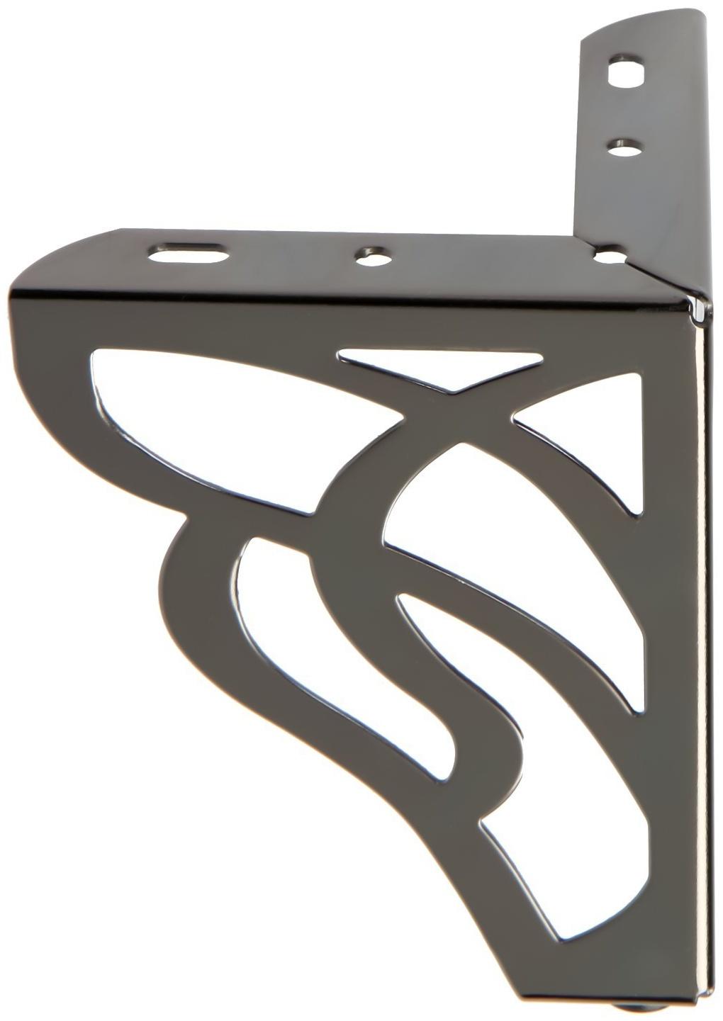 Опора мебельная CAPPIO резная OP02, h=130 мм.10*10мм, цвет глянцевый черный