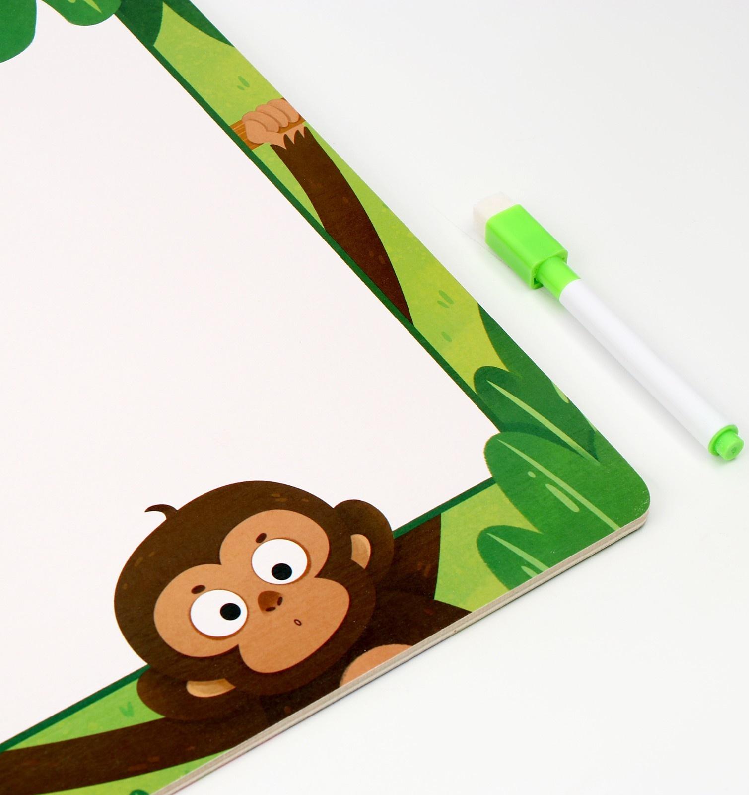 Доска магнитно-маркерная + пазлы «Дракончики» 30 × 30 × 0,5 см