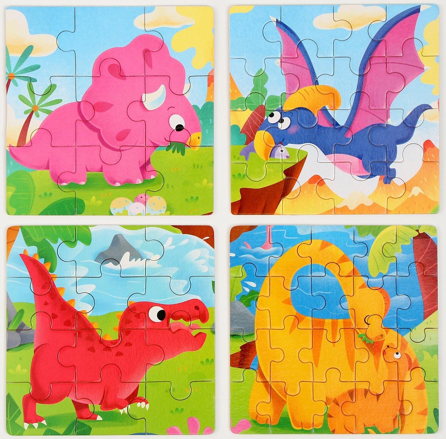 Доска магнитно-маркерная + пазлы «Дракончики» 30 × 30 × 0,5 см