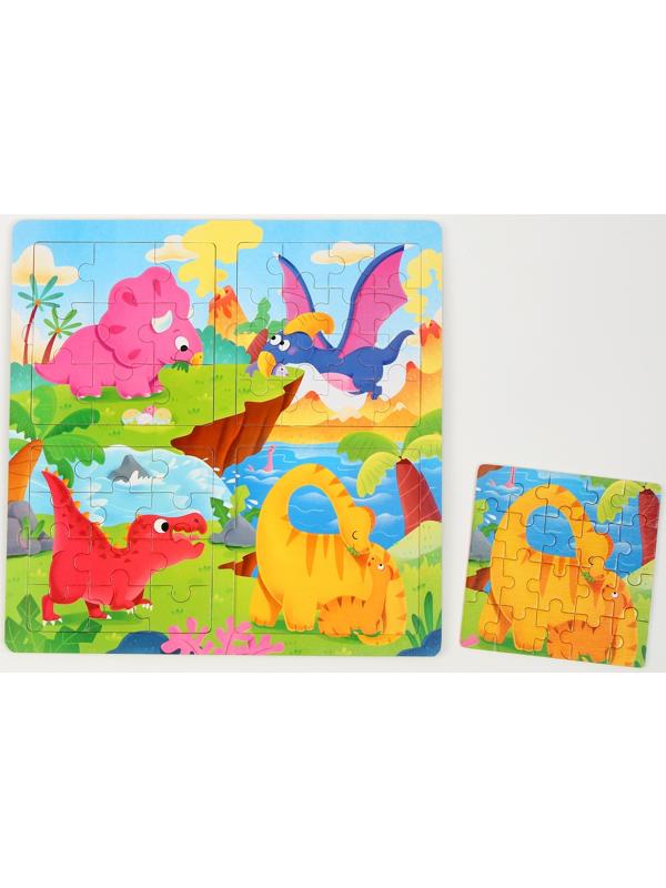 Доска магнитно-маркерная + пазлы «Дракончики» 30 × 30 × 0,5 см
