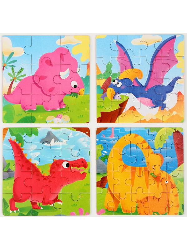 Доска магнитно-маркерная + пазлы «Дракончики» 30 × 30 × 0,5 см