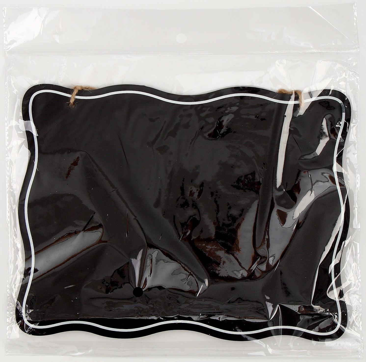 Доска меловая для рисования и записей двухсторонняя, 26 × 20 × 0,5 см, набор мелков + губка