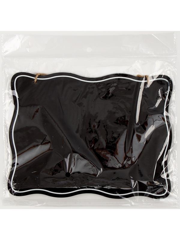 Доска меловая для рисования и записей двухсторонняя, 26 × 20 × 0,5 см, набор мелков + губка