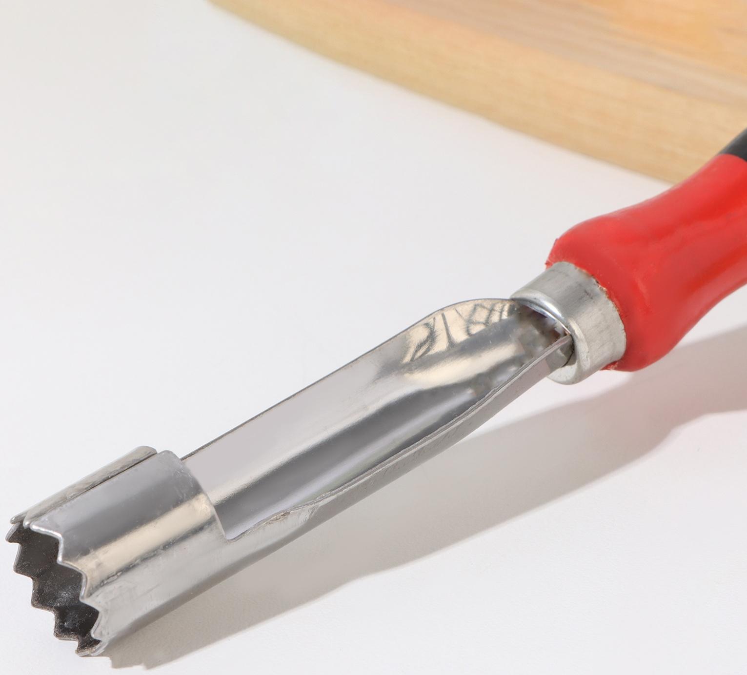 Нож для удаления сердцевины яблока с ручкой худ. роспись