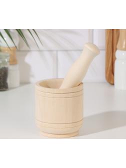 Ступка для специй с пестиком деревянная (1269)