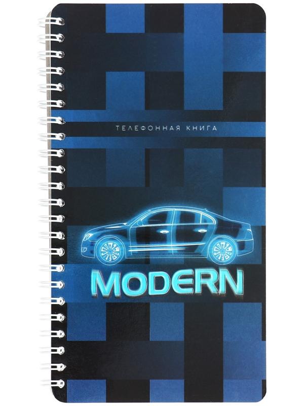 Телефонная книжка А5, 80 листов в линию на гребне 