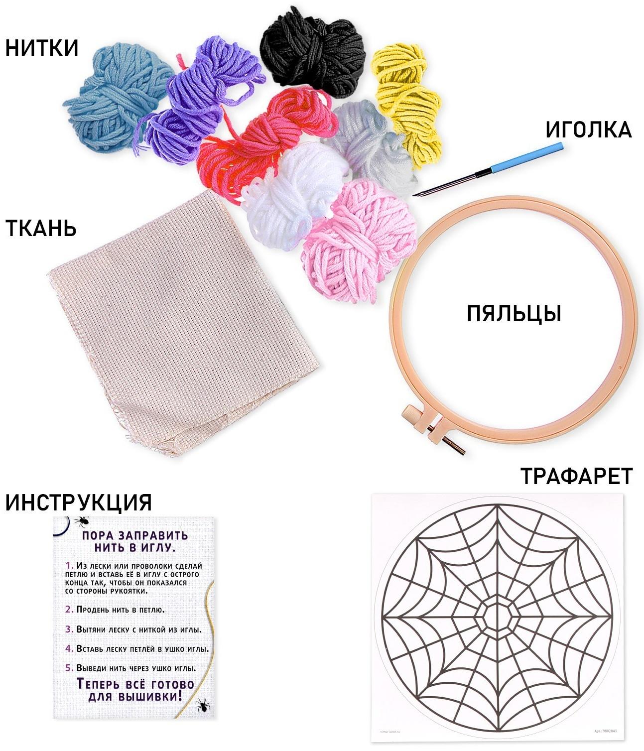 Набор для творчества «Ковровая вышивка. Тёмная история»