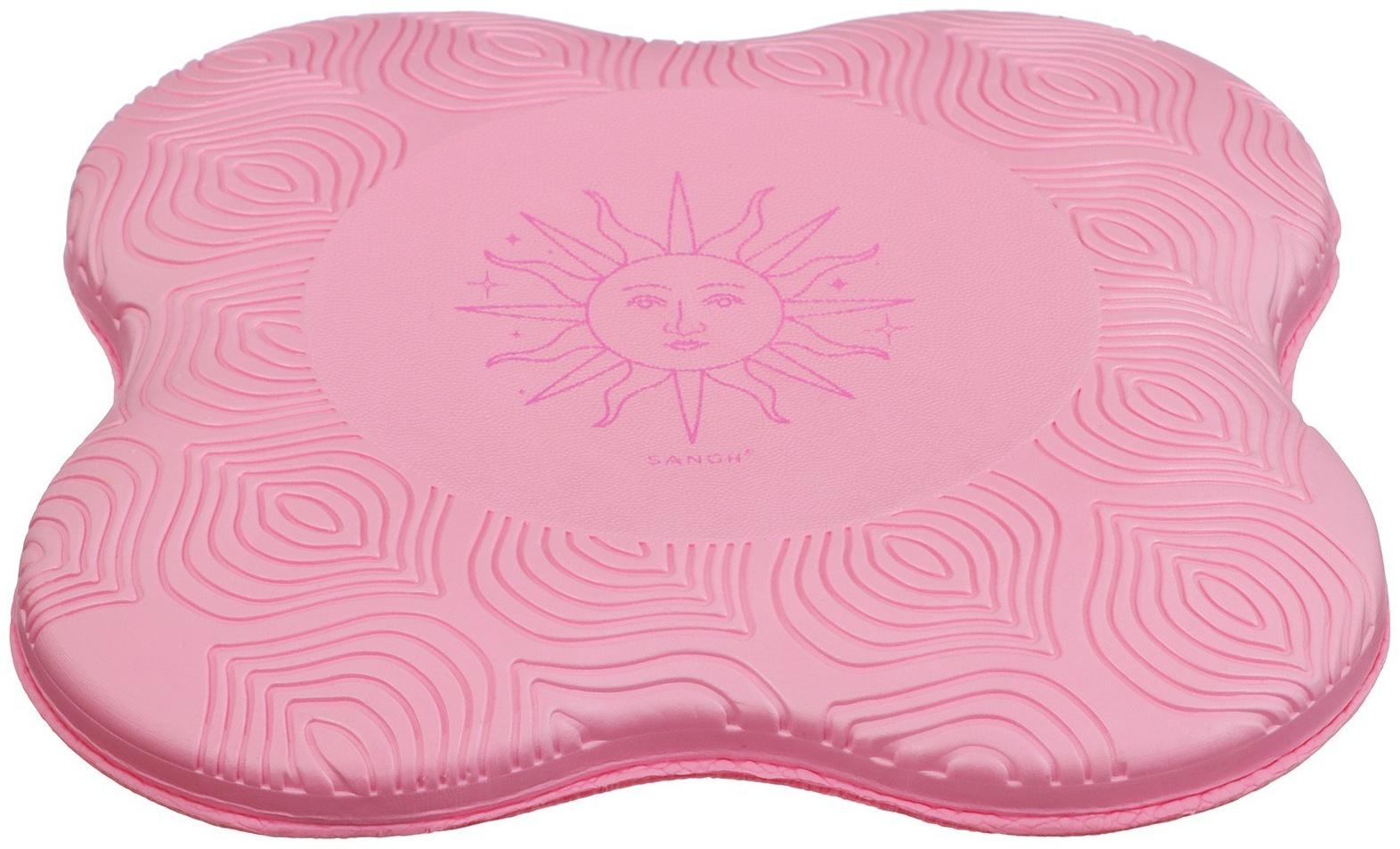 Коврик под колени для йоги Sangh Sun, 20х20 см, цвет розовый