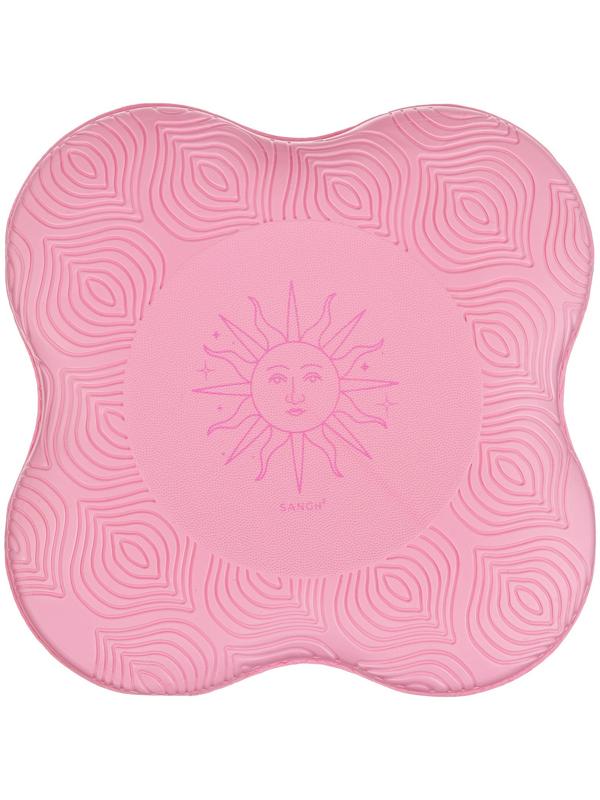 Коврик под колени для йоги Sangh Sun, 20х20 см, цвет розовый