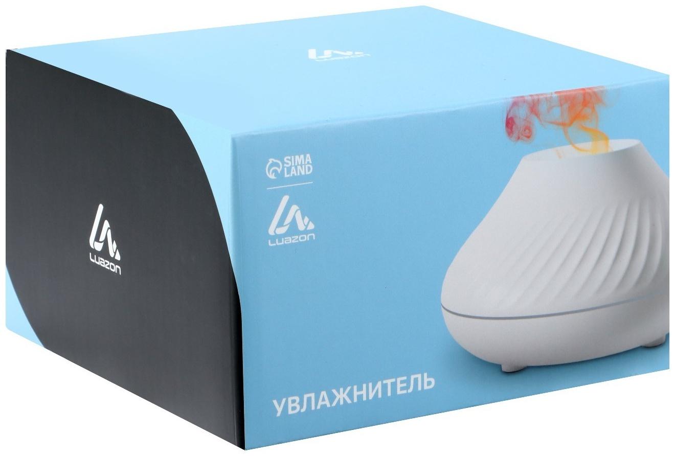 Увлажнитель воздуха Luazon HM-10, эффект пламени, 130 мл, 4,5 Вт, USB, чёрный