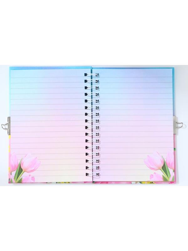 Блокнот на замочке А6, 50 л «С 8 МАРТА»