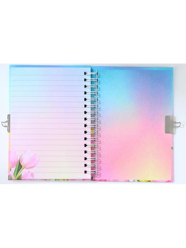 Блокнот на замочке А6, 50 л «С 8 МАРТА»