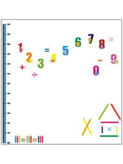Наклейка пластик интерьерная цветная ростомер 