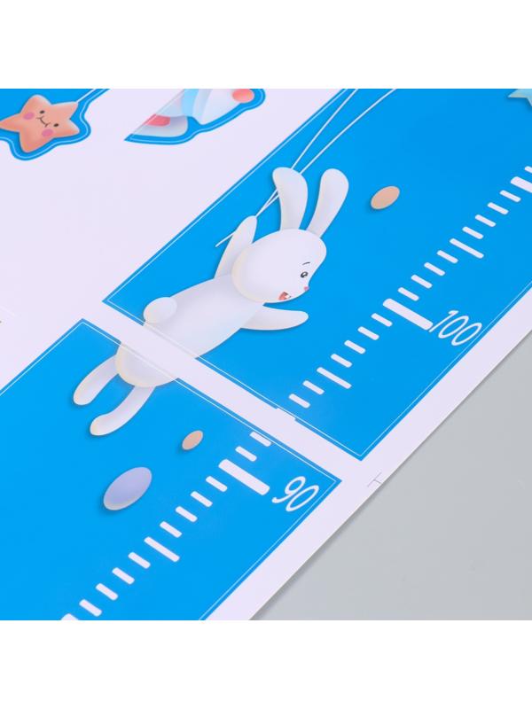 Наклейка пластик интерьерная цветная ростомер 